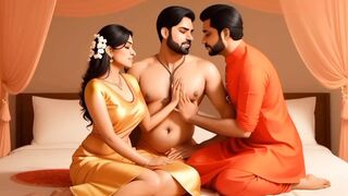 The ravishing ex-wife was working in the kitchen, the hubby came from booty and started having sex.