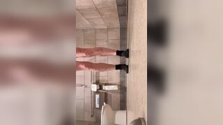 Bathroom dildo anal and clips????