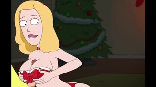 Rick and Morty - A Way Back Home - Sex Scene Only - Part 63 Beth In Attractive Xmas Costume Boobjob By Lov