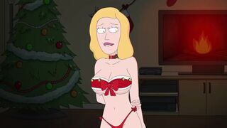 Rick and Morty - A Way Back Home - Sex Scene Only - Part 62 Beth In Alluring Xmas Costume By LoveSkySanX