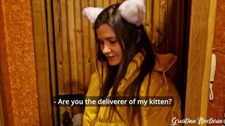 I ordered a kitten, but they sent me a furry lady. First I was upset, but the I let her to blow my d