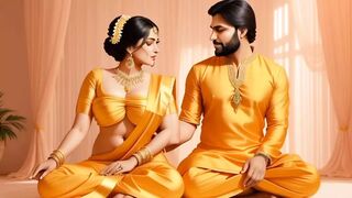 Pretty Bhabhi Got Doggie Cream-pie in Indian Saree