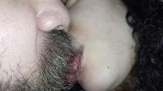 lovers kissing deliciously she jerks off his cock at the same time he kiss very she
